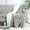 Gray, variant on Luxury Faux Micro Fur Wave Design Ultra Plush and Super Soft Sherpa Fleece Decorative Throw Blanket, Grey 51” x 60”