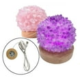 thumbnail image 3 of Runquan 5-6pack LED Night Light Wood Round Base Holder Display Stand for Crystals Glass 6 Pcs, 3 of 8