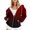 Wine, variant on Olyvenn Trendy Womens Sweatshirts Long Sleeve Jackets Gradian Color Slim Fit Business Work Office Fashion High Neck Womens Suit Full Zip Hoodies with Pockets Casual Set Red 4