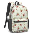 thumbnail image 2 of Pioneer Flower Floral Print Pattern 17" School Backpacks for Teens,Waterproof Oxford Fabric,S-Shape Padded Straps for School,Travel,Hiking,Camping, 2 of 5
