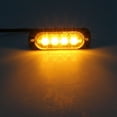 thumbnail image 4 of 8Pcs 4 LED Amber Recovery Strobe Lights 12V 24V Orange Grill Breakdown Flashing, 4 of 10