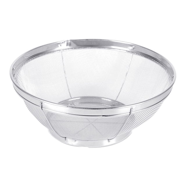Stainless Steel Mesh Net Strainer Basket Colander To Strain Steam Or Cook Vegetables & Pasta Kitchen Rice Sieve Washing Bowl Food Vegetables Cleaning Strainer Drain Basket