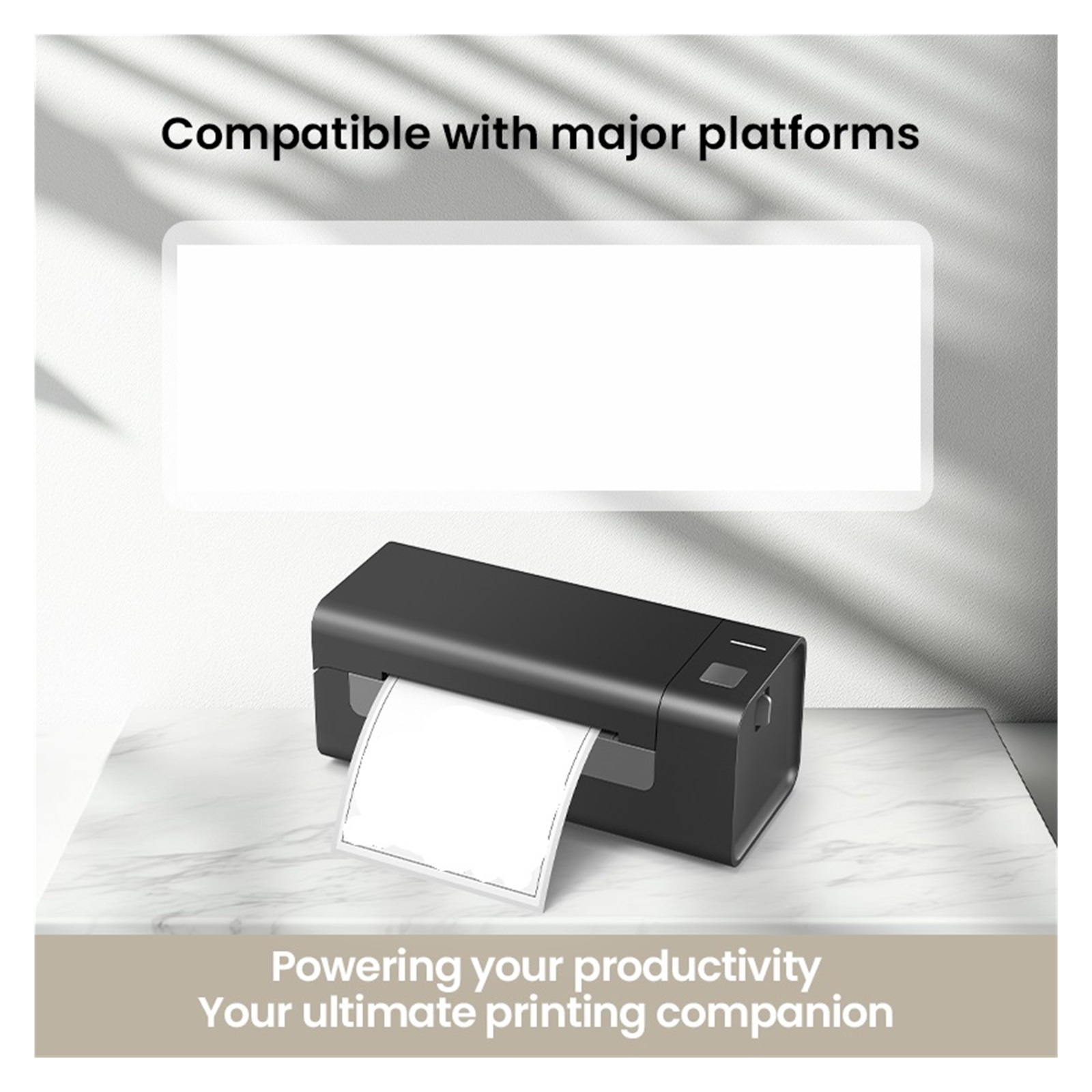 Bluetooth Thermal Label Printer Small Wireless Shipping Label Printer Portable Maker Compatible