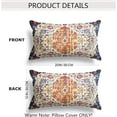 thumbnail image 2 of Boho Throw Pillow Covers 12x20 inch Set of 2 Burnt Orange Yellow Terracotta Rust Colored Throw Pillows Boho Home Decor for Bedroom Living Room Couch & Sofa (No Inserts), 2 of 6