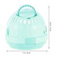 thumbnail image 3 of Pet Hamster Transparent Cage Small Animal Portable Carring Box With Drinking Bottle Light Green, 3 of 8