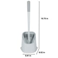 thumbnail image 3 of Bath Bliss Adult Contoured Toilet Brush in White, 3 of 4