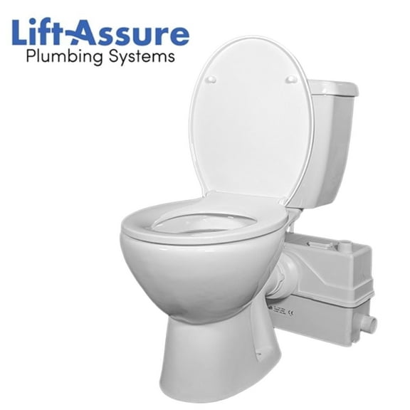 LIFT ASSURE * Over 1HP/800 Watts Macerating Toilet * Up-flush Pump System * American Round * DIY Basement Remodel