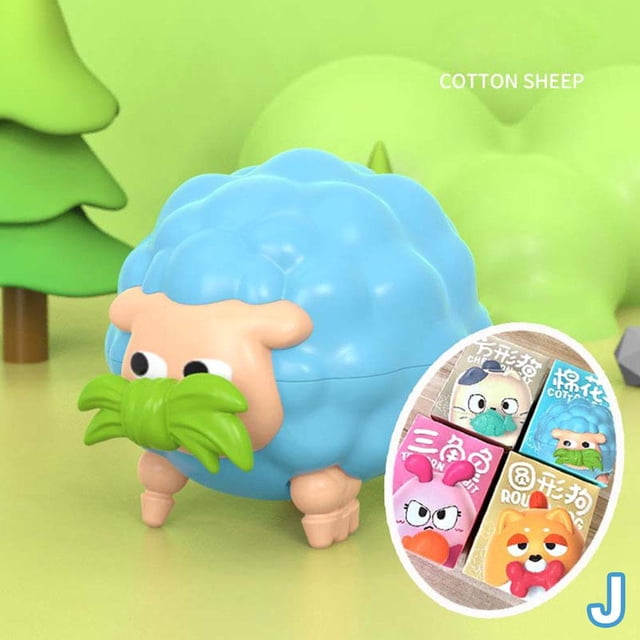 Pull String Toy Car Cartoon Elephant Puppy Scooter Decompression Children'S Educational Creative Toy