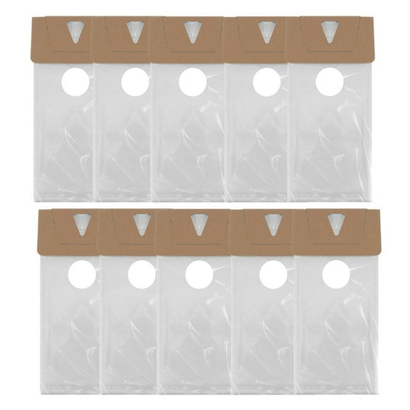 500 Pack Door Hanger Bags 6inch X 12inch, Clear Door Hanger Bags Protects Flyers, Brochures, Notices, Printed Materials