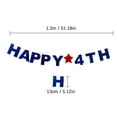 thumbnail image 3 of BNNG 4th of July Party Supplies Banner, American Stars and Stripes Flag Bunting Garland USA Triangle Banner for Independence Day Party Decoration, Happy 4th Patriotic Themed hanging Banner, 3 of 9