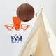 thumbnail image 2 of Baloncesto silencioso con aro, juguete interactivo para padres e hijos, educativo para niños y adultos. Café Tamaño 5, 2 of 9