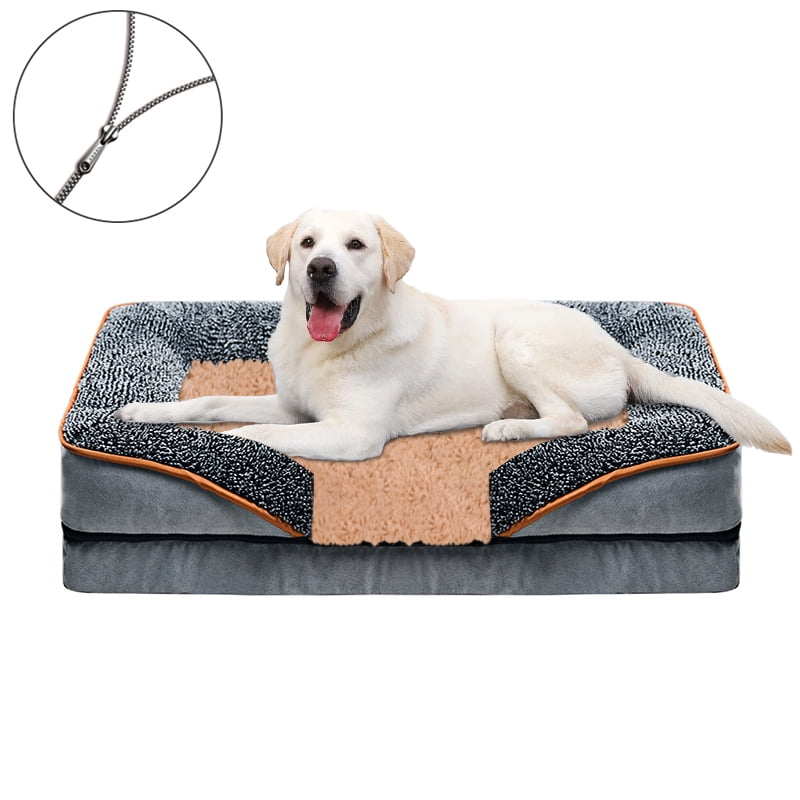 PayUSD Dog Bed for Large Medium Small Dogs Orthopedic Pet Dog Sofa Bed with Removable and Washable Cover S to XL
