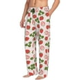 thumbnail image 6 of Rateoe Strawberries And Leaf Pattern Men’s Ultra-Soft Comfy Pajama Lounge Pants Sleepwear,Comfortable Lounge Wear,lightweight Pajamas, Casual Home Wear-Medium, 6 of 6