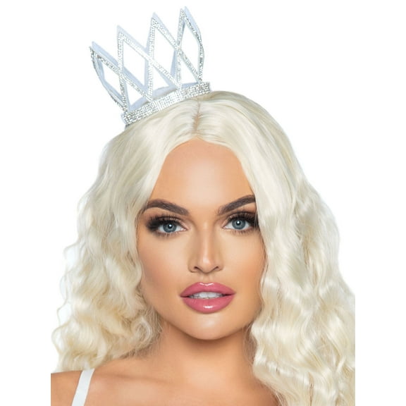 Leg Avenue Womens Costume Faux Rhinestone Crown Headband