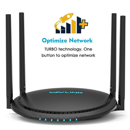 Long Range Wireless Router - Wavlink Smart AC1200 Dual-Band WiFi Router Gigabit Ethernet Router 5Ghz + 2.4Ghz Gaming Wireless Wi-Fi Router High Speed Wireless Wifi Box with Long Range for Gaming Xbox PlayStation PC And More