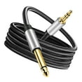 PATKAW Guitar Audio Cable 3.5mm TRS To 6.5mm TS Cable Male To Male
