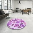 thumbnail image 4 of Ahgly Company Machine Washable Indoor Rectangle Transitional Blossom Pink Area Rugs, 8' x 12', 4 of 7