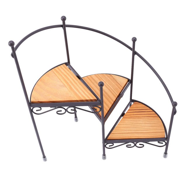 Escalera de caracol de hierro moderna, soporte para flores, balcón, hogar, suculentas, adornos en macetas pequeñas, estante para el suelo