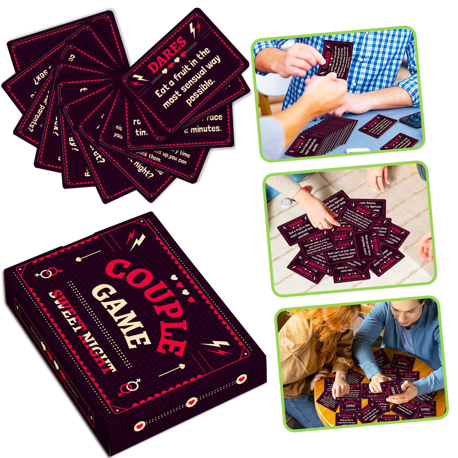 Tarjetas De Conversación Para Parejas – Juego Romántico Y Travieso Para Noches De Cita
