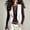 White, variant on Guieoi Fringe Vest for Women Faux Suede Sleeveless Tassel Top Outerwear Casual Layering Dressy Tank Black XL
