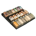 thumbnail image 2 of mDesign Expandable Plastic Spice Rack Kitchen Drawer Organizer - 3 Tiers - Black, 2 of 5