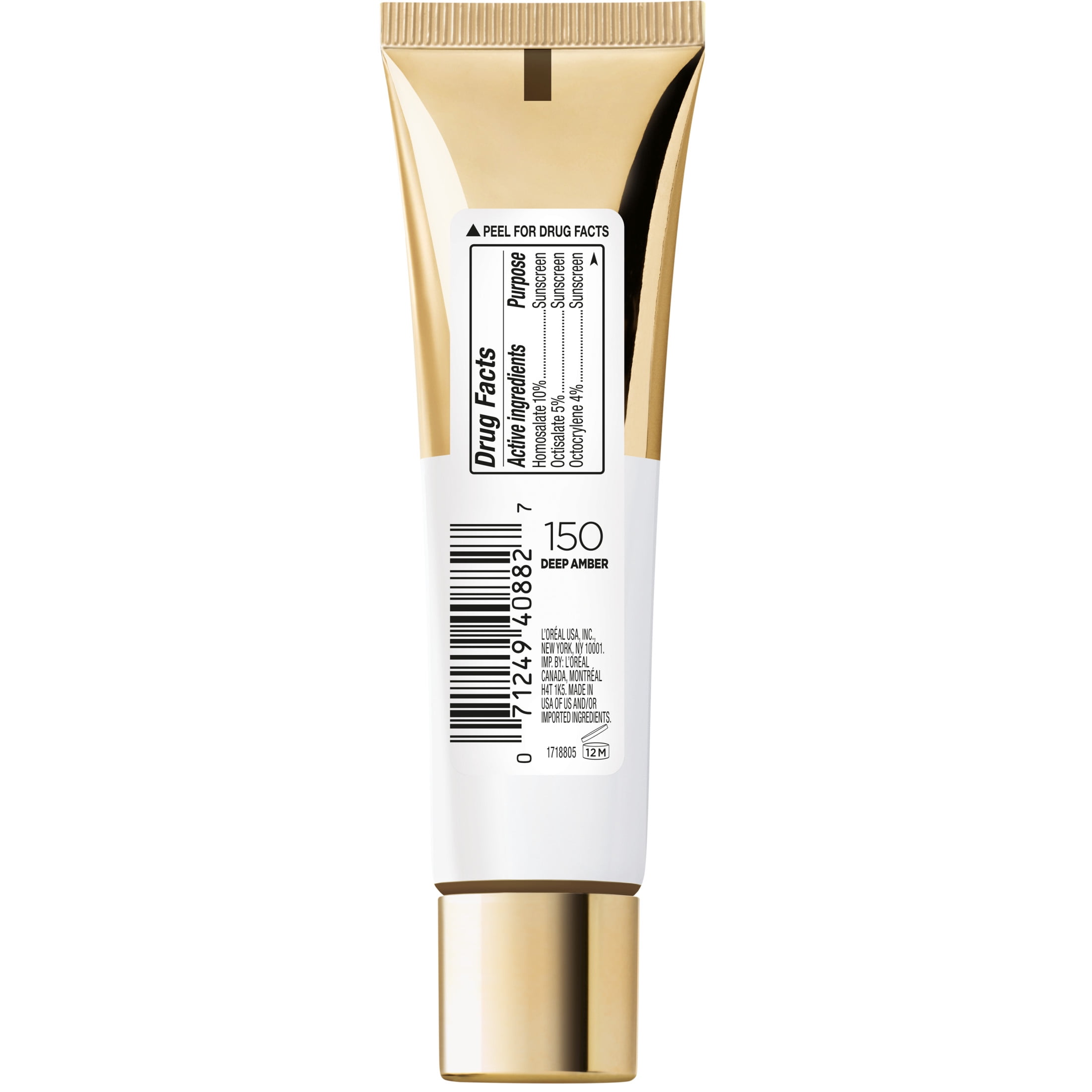 (3 pack) L'Oreal Paris Age Perfect Radiant Serum Foundation Makeup, 150 Deep Amber, 1 fl oz