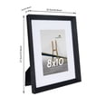 thumbnail image 6 of Scholartree 5 PACK 8x10 Wooden Picture Frames, 8x10 Matted to 5x7 Tabletop Picture Frame, Black, 6 of 12