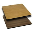 thumbnail image 3 of 36" Square Natural Laminate Table Top With Bar Height Round Base - Bar Height Restaurant Table, 3 of 4
