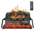 thumbnail image 1 of VEVOR 23 Inch Electric Fireplace Log Heater with Crackling Sound Timer Remote, 1 of 9