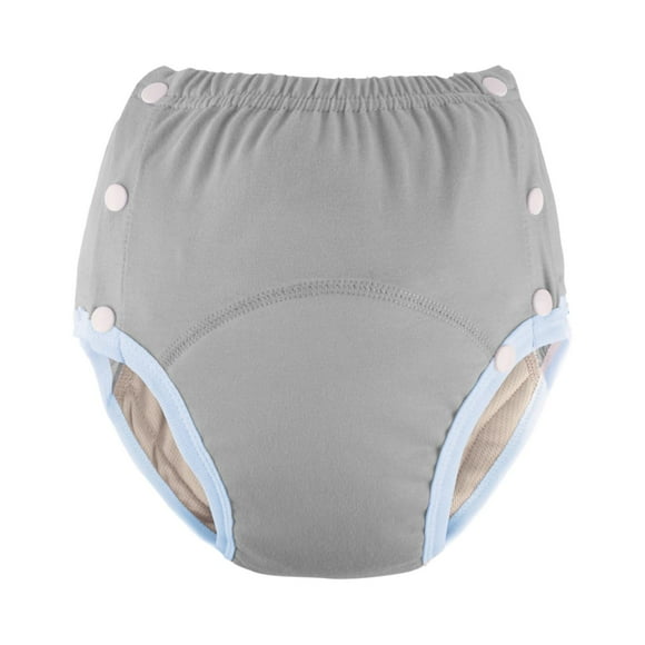 Envolturas de pañales de tela reutilizables Fernando para adultos pantalones de incontinencia a prueba de fugas cintura transpirable Gris