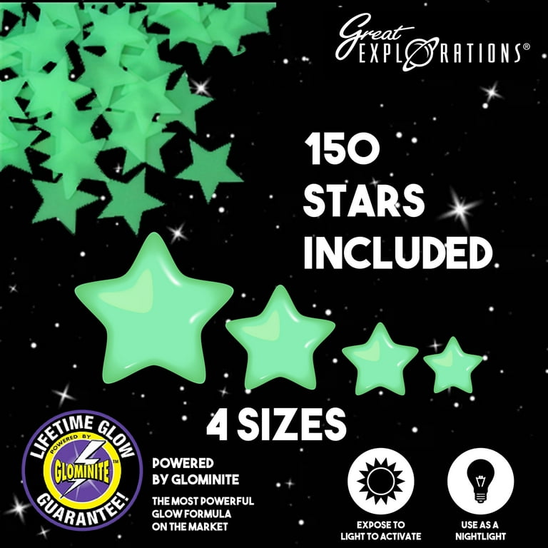 Great Explorations Glow in the Dark Wonder Stars Super Kit with