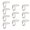 Silver, variant on LYMAYTER Nail Accessory 10 Pcs Fingertip Nail Rings - Detachable, Anti - rUS-CYYLt, for Nail Biters