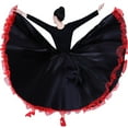 thumbnail image 4 of Long Women'S Mexican Spanish Belly Dance Dancer Latin Flamenco Gypsy Dance Clothing Skirt, 4 of 7
