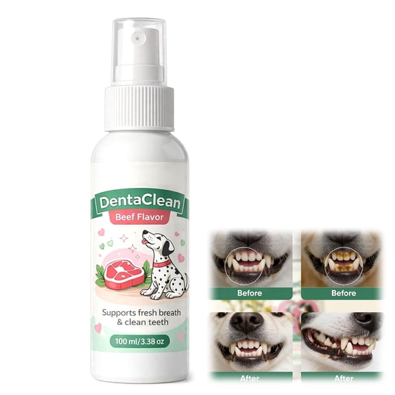 MilolabCo Probiotic Spray for Dogs Teeth, Pet Oral Care Solution with Breath Freshener, No-Rinse Teeth Cleaning Liquid Dental Spray for Fresh Breath & Healthy Gums