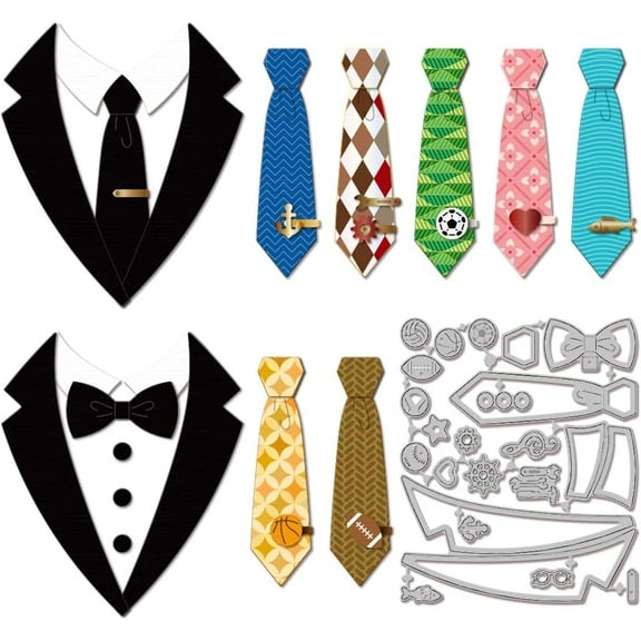 Ties Cutting Dies for Card Making Bow Ties Cut Die for DIY Scrapbooking Journal Embossing Paper Craft Decor