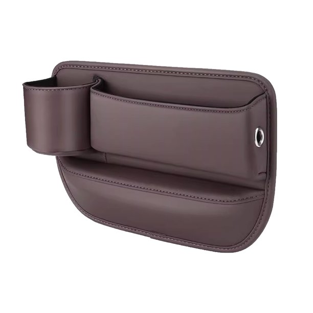 Consola multifunción para hueco de asiento de coche organizador de cuero bolsillo de almacenamiento Interior caja de almacenamiento multifunción
