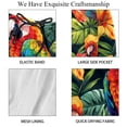 thumbnail image 4 of luoweisi Men's Beach Shorts Quick Dry Swim Trunks with Mesh Lining Parrot 2XL, 4 of 5
