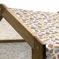 thumbnail image 5 of Dessert Pet House, Bakery Medley Pattern of Baguettes Tartlets Biscuits Donuts Cookies Swiss Roll Cake, Outdoor & Indoor Portable Dog Kennel with Pillow and Cover, 5 Sizes, Multicolor, by Ambesonne, 5 of 5