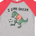 thumbnail image 4 of Inktastic I Love Soccer-dinosaur in Orange Boys or Girls Toddler T-Shirt, 4 of 5