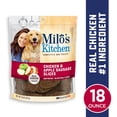 Milo’s Kitchen Chicken &amp; Apple Sausage Slices Dog Treats, 18 oz Bag ...