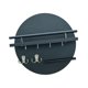 thumbnail image 5 of Estante de pared para llaves, soporte de pared redondo de madera rústica, ganchos para llaves, organizador de correo, bandeja para baño, dormitorio, Estilo B, 5 of 8