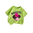 thumbnail image 1 of LUOGENLI T-Shirt pour Filles, T-Shirt Graphique Mignon à Col Rond et Manches Courtes, T-Shirt Décontracté d'Été pour Filles, Denim Vert Clair 13-14 Ans, 1 of 3