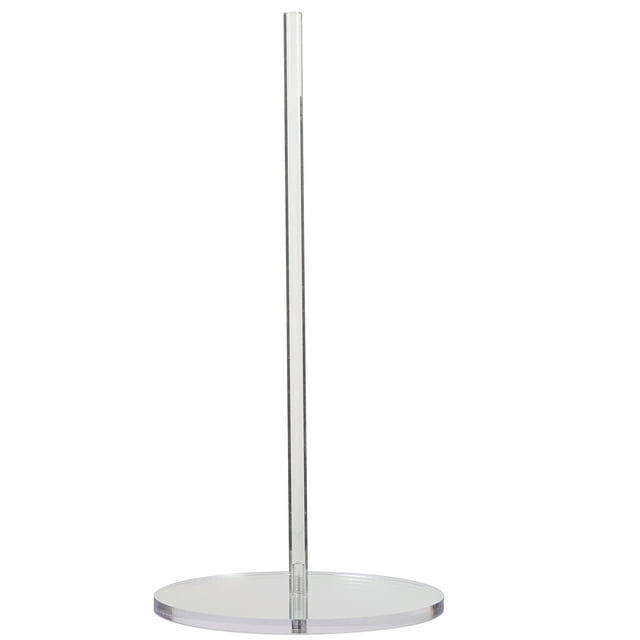 Tabletop Tissue Paper Roll Stand Kitchen Roll Towel Holder Transparent Acrylic Round Stand