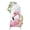 Pink, White, Rose, variant on Pink Flamingo Arch Backdrop Cover 4FT, Modern Art Tropical Black Polka Dots Spandex Fitted Stretchy Arch Stand Covers, Round Top Chiara Backdrop Cover for Wedding Party Birthday Baby Shower