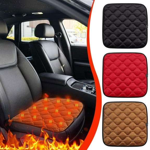 OEFNTAC Home and Kitchen Heated Car Seat Cushion USB Portable Heating Pad Fast Heating Smart Temperature Control Winter Driving Back Support Intelligent Sensor
