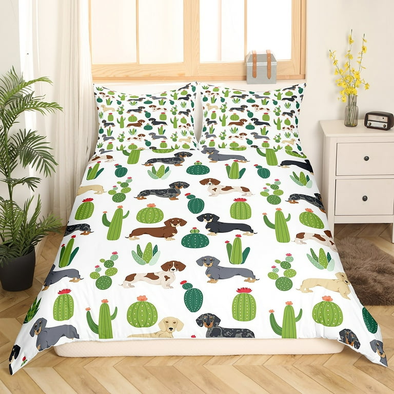 Dachshund top comforter queen