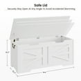 thumbnail image 6 of Toy Chest for Boys Girls, Kids Wood Large Toy Box, Storage Bench with Safety Hinge, Storage Trunk for Entryway, Living Room, Bedroom, Playroom, 6 of 9