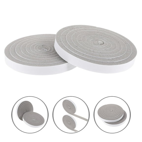 OUNONA Self-Adhesive Door Sealing p White Soundproof Windproof Sponge Tape