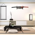 thumbnail image 5 of BiJun Sword Stand ，Wall Mount Sword Holder Wakizashi Samurai Sword Katana Holder Hanger Display Rack Wall Mounted, 1Tier, 5 of 6