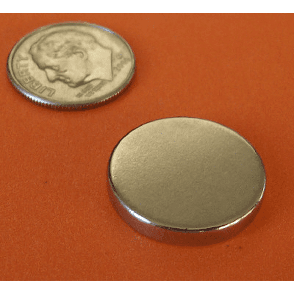 Neodymium Magnets 3/4 in x 1/8 in Disk Strong Craft Magnets
